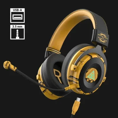 EKSA E900 Pro Noise Cancelling 7.1 Surround Sound Gaming Headset Yellow