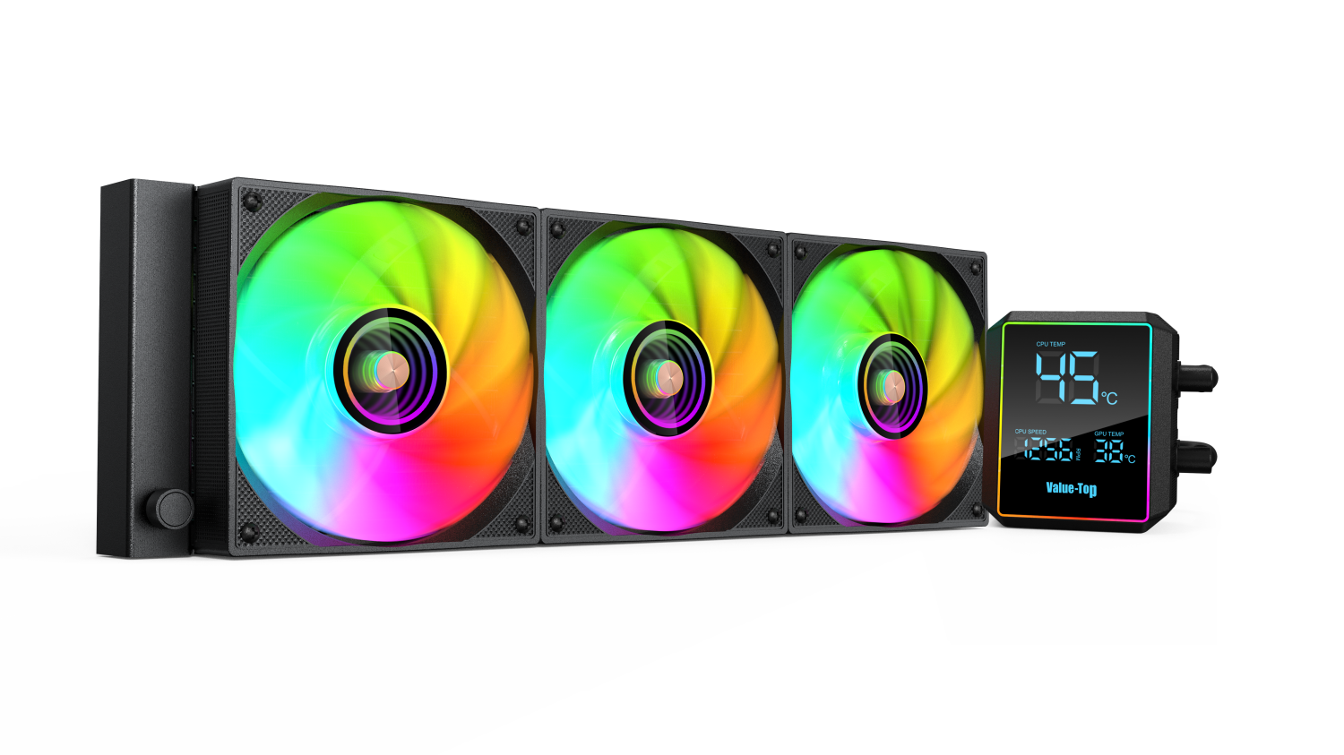 Value-Top TYDAL 360D 360mm Liquid cooler with temparature display